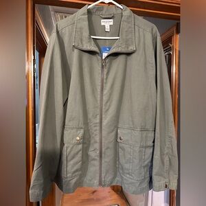 New Dark Avocado Camo Green Jacket with Cargo Pockets 2X #R